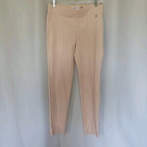 Calvin Klein Women SP Light Pink Blush Dress Pants Pull On Ankle Length Logo